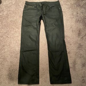 Buffalo waxed cotton jeans